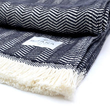 Load image into Gallery viewer, Herringbone Cotton Throw Blanket - Amana Woolen Mill -
