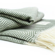 Load image into Gallery viewer, Herringbone Cotton Throw Blanket - Amana Woolen Mill -
