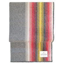 Load image into Gallery viewer, Mirage Wool Throw with Sherpa Backing - Amana Woolen Mill
