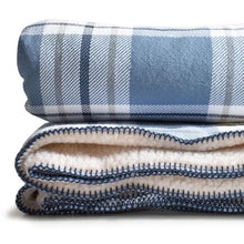 Load image into Gallery viewer, Off the Grid Cotton Throw with Sherpa Backing - Amana Woolen Mill
