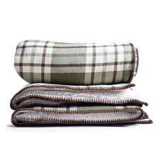 Load image into Gallery viewer, Off the Grid Cotton Throw with Sherpa Backing - Amana Woolen Mill
