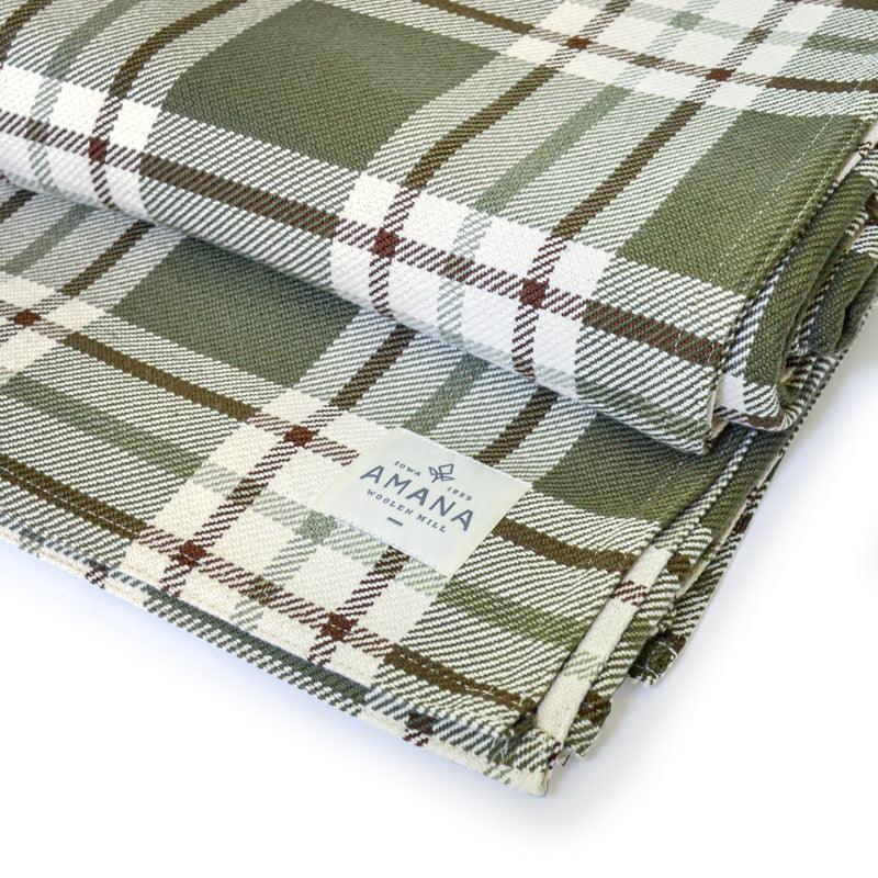 Off the Grid Plaid Cotton Bed Blanket - Amana Woolen Mill