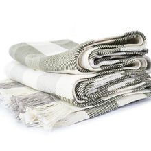 Load image into Gallery viewer, Rob Roy 3 - Color Check Cotton Throw Blanket - Amana Woolen Mill
