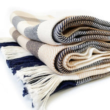 Load image into Gallery viewer, Rob Roy 3 - Color Check Cotton Throw Blanket - Amana Woolen Mill
