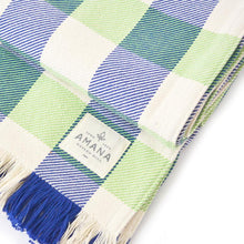 Load image into Gallery viewer, Rob Roy 3 - Color Check Cotton Throw Blanket - Amana Woolen Mill
