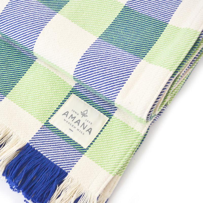Rob Roy 3 - Color Check Cotton Throw Blanket - Amana Woolen Mill