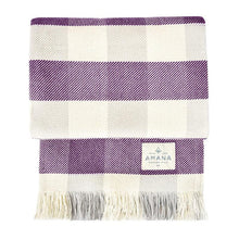 Load image into Gallery viewer, Rob Roy 3 - Color Check Cotton Throw Blanket - Amana Woolen Mill

