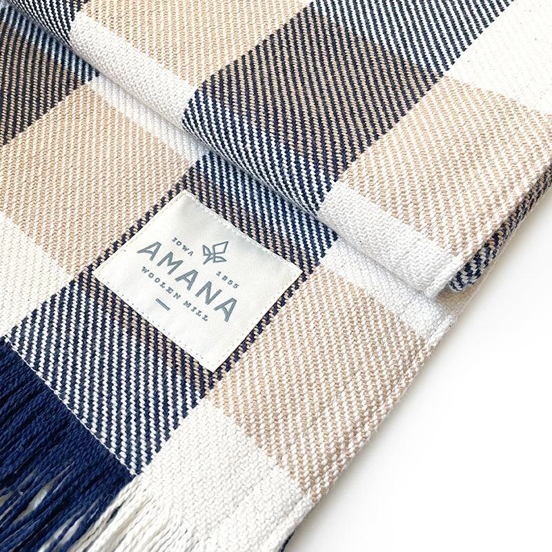 Rob Roy 3 - Color Check Cotton Throw Blanket - Amana Woolen Mill
