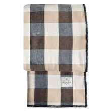 Load image into Gallery viewer, Rob Roy 3 - Color Cotton Throw with Sherpa Backing - Amana Woolen Mill

