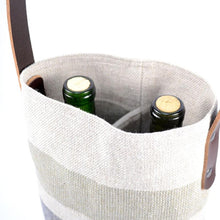 Load image into Gallery viewer, South Stripe Wine Tote - Amana Woolen Mill
