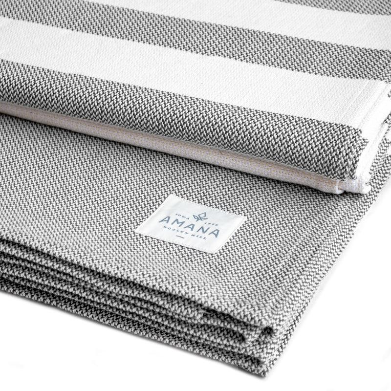 Striation Cotton Bed Blanket - Amana Woolen Mill
