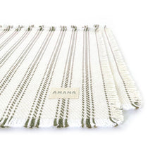Load image into Gallery viewer, Vintage Ticking Cotton Placemats - Set of 2 - Amana Woolen Mill
