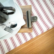 Load image into Gallery viewer, Vintage Ticking Cotton Table Runner - Amana Woolen Mill
