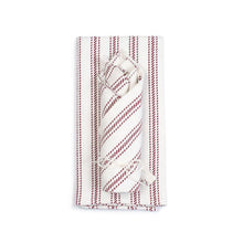 Load image into Gallery viewer, Vintage Ticking Tea Towel &amp; Dish Cloth Set - Amana Woolen Mill
