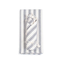 Load image into Gallery viewer, Vintage Ticking Tea Towel &amp; Dish Cloth Set - Amana Woolen Mill
