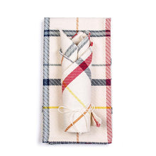 Load image into Gallery viewer, Window Pane Tea Towel &amp; Dish Cloth Set - Amana Woolen Mill

